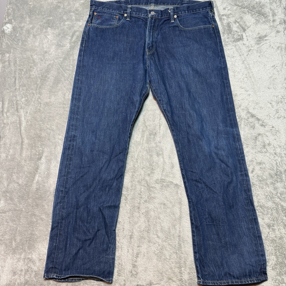 Polo Ralph Lauren Classic Fit Jeans Mens 40x32 Measures 42x33 Dark Wash Blue RL - Picture 3 of 11